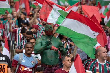 Rio de Janeiro, Rio de Janeiro, Brezilya - Kasım 04, 2023. Boca Juniors x Fluminense. Libertadores 2023 Maracana finali.       