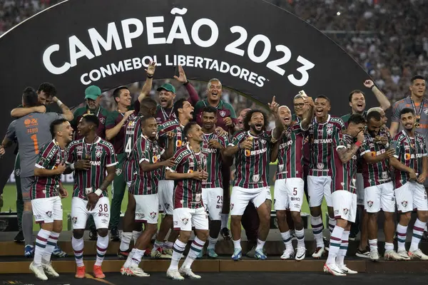 리우데자네이루 리우데자네이루 브라질 2021년 11월 주니어 플루미네스 마라카나에서 리베르타도레스 2023 — 스톡 사진