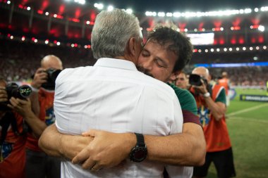 Rio de Janeiro, Rio de Janeiro, Brezilya - 11 Kasım 2023. Flamengo x Fluminense. Campeonato Brasileiro.            