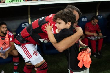 Rio de Janeiro, Rio de Janeiro, Brezilya - 11 Kasım 2023. Flamengo x Fluminense. Campeonato Brasileiro.            