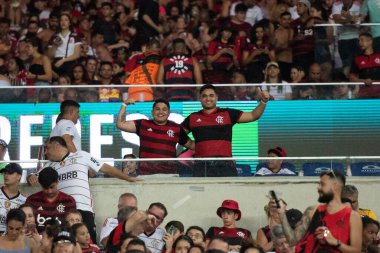 Rio de Janeiro, Rio de Janeiro, Brezilya - 11 Kasım 2023. Flamengo x Fluminense. Campeonato Brasileiro.            