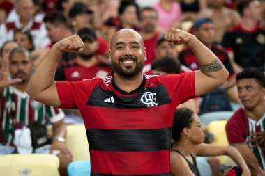 Rio de Janeiro, Rio de Janeiro, Brezilya - 11 Kasım 2023. Flamengo x Fluminense. Campeonato Brasileiro.            