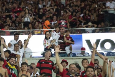 Rio de Janeiro, Rio de Janeiro, Brezilya - 11 Kasım 2023. Flamengo x Fluminense. Campeonato Brasileiro.            