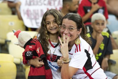 Rio de Janeiro, Rio de Janeiro, Brezilya - 11 Kasım 2023. Flamengo x Fluminense. Campeonato Brasileiro.            