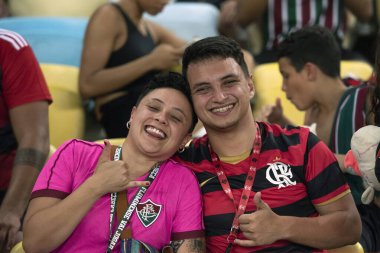 Rio de Janeiro, Rio de Janeiro, Brezilya - 11 Kasım 2023. Flamengo x Fluminense. Campeonato Brasileiro.            