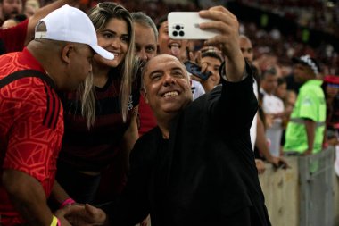 Rio de Janeiro, Rio de Janeiro, Brezilya - 08 Kasım 2023. Flamengo x Palmeiras - Campeonato Brasileiro.    