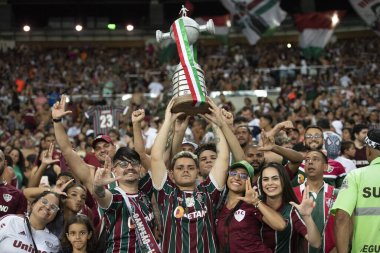 Rio de Janeiro, Rio de Janeiro, Brezilya - 22 Kasım 2023. Fluminense x Sao Paulo - Maracana 'da Campeonato Brasileiro.       