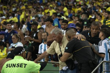 Rio de Janeiro, Rio de Janeiro, Brezilya - 21 Kasım 2023. Brezilya x Arjantin - 2026 Dünya Kupası elemeleri.                       