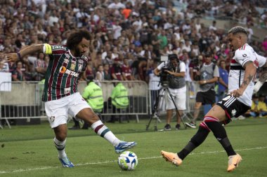 Rio de Janeiro, Rio de Janeiro, Brezilya - 22 Kasım 2023. Fluminense x Sao Paulo - Maracana 'da Campeonato Brasileiro.       