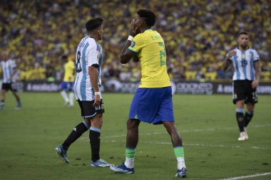 Rio de Janeiro, Rio de Janeiro, Brezilya - 21 Kasım 2023. Brezilya x Arjantin - 2026 Dünya Kupası elemeleri.                       