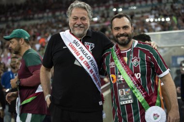 Rio de Janeiro, Rio de Janeiro, Brezilya - 22 Kasım 2023. Fluminense x Sao Paulo - Maracana 'da Campeonato Brasileiro.       
