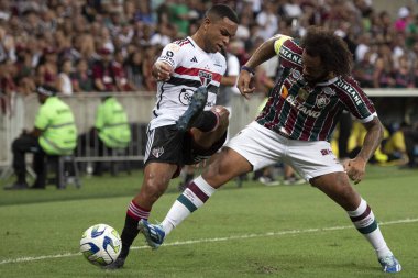 Rio de Janeiro, Rio de Janeiro, Brezilya - 22 Kasım 2023. Fluminense x Sao Paulo - Maracana 'da Campeonato Brasileiro.       