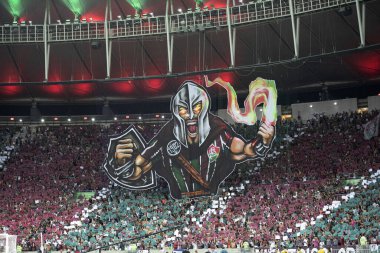Rio de Janeiro, Rio de Janeiro, Brezilya - 22 Kasım 2023. Fluminense x Sao Paulo - Maracana 'da Campeonato Brasileiro.                  