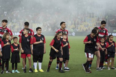 Rio de Janeiro, Rio de Janeiro, Brezilya - 23 Kasım 2023. Flamengo x Red Bull Bragantino - Campeonato Brasileiro.        