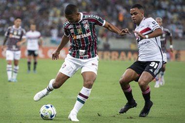 Rio de Janeiro, Rio de Janeiro, Brezilya - 22 Kasım 2023. Fluminense x Sao Paulo - Maracana 'da Campeonato Brasileiro.                  