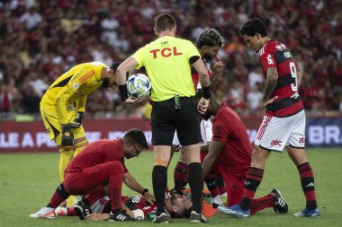 Rio de Janeiro, Rio de Janeiro, Brezilya - 29 Kasım 2023. Flamengo x Atletico-MG - Campeonato Brasileiro.                                       
