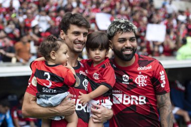 Rio de Janeiro, Rio de Janeiro, Brezilya - Aralık 03, 2023. Maracana 'da Flamengo x Cuiaba - Brezilya Şampiyonası.                       
