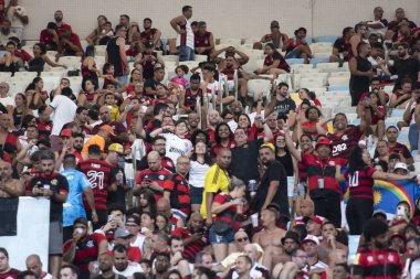 Rio de Janeiro, Rio de Janeiro, Brezilya - Aralık 03, 2023. Maracana 'da Flamengo x Cuiaba - Brezilya Şampiyonası.                       