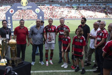 Rio de Janeiro, Rio de Janeiro, Brezilya - Aralık 03, 2023. Maracana 'da Flamengo x Cuiaba - Brezilya Şampiyonası.                       