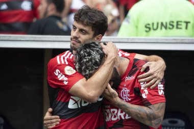 Rio de Janeiro, Rio de Janeiro, Brezilya - Aralık 03, 2023. Maracana 'da Flamengo x Cuiaba - Brezilya Şampiyonası.                       