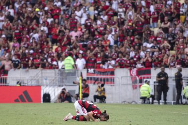 Rio de Janeiro, Rio de Janeiro, Brezilya - Aralık 03, 2023. Maracana 'da Flamengo x Cuiaba - Brezilya Şampiyonası.                       