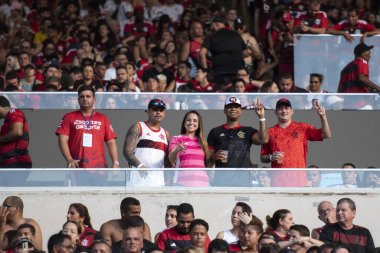 Rio de Janeiro, Rio de Janeiro, Brezilya - Aralık 03, 2023. Maracana 'da Flamengo x Cuiaba - Brezilya Şampiyonası.                       