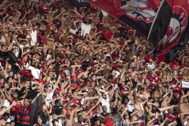 Rio de Janeiro, Rio de Janeiro, Brezilya - Aralık 03, 2023. Maracana 'da Flamengo x Cuiaba - Brezilya Şampiyonası.                       