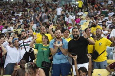 Rio de Janeiro, Rio de Janeiro, Brezilya - Aralık 06, 2023. Fluminense x Gremio - Brezilya Şampiyonası.             