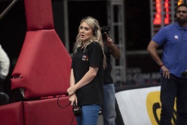 Rio de Janeiro, Rio de Janeiro, Brezilya - 25 Ocak 2024. Flamengo x Uniao Korintliler. Maracanazinho Stadyumu 'nda NBB.   