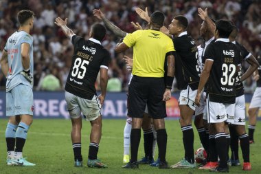 Rio de Janeiro (RJ), 04.02.2024 - Maracan 'da Campeonato Carioca (Carioca Şampiyonası) için Vasco x Flamengo maçı.                          
