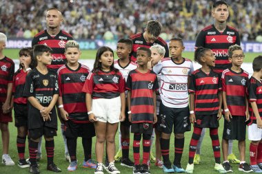 Rio de Janeiro (RJ), 04.02.2024 - Maracan 'da Campeonato Carioca (Carioca Şampiyonası) için Vasco x Flamengo maçı.                          