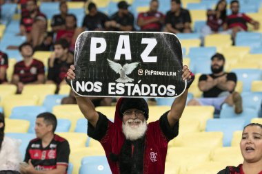 Rio de Janeiro (RJ), 04.02.2024 - Maracan 'da Campeonato Carioca (Carioca Şampiyonası) için Vasco x Flamengo maçı.                          