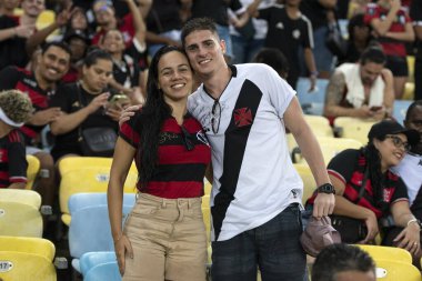Rio de Janeiro (RJ), 04.02.2024 - Maracan 'da Campeonato Carioca (Carioca Şampiyonası) için Vasco x Flamengo maçı.                          