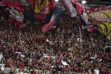 Rio de Janeiro, Rio de Janeiro, Brezilya - 7 Şubat 2024. Campeonato Carioca 2024 için Maracana 'da Botafogo x Flamengo.       