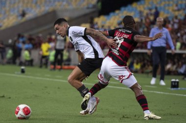 Rio de Janeiro, Rio de Janeiro, Brezilya - 7 Şubat 2024. Campeonato Carioca 2024 için Maracana 'da Botafogo x Flamengo.       