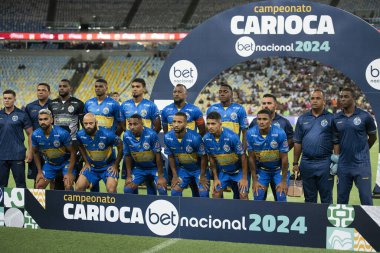 Rio de Janeiro (RJ), 08.02.2024 - Maracan 'daki Campeonato Carioca için Fluminense x Sampaio Corra eşleşmesi.          