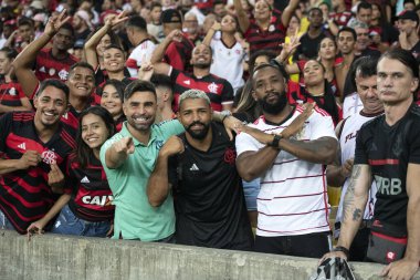 Rio de Janeiro, Rio de Janeiro, Brezilya - 7 Şubat 2024. Campeonato Carioca 2024 için Maracana 'da Botafogo x Flamengo.       