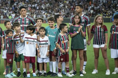Rio de Janeiro (RJ), 14.02.2024 - Maracan 'daki Campeonato Carioca için Fluminense x Vasco ile maç.               