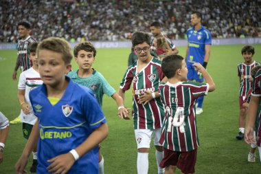 Rio de Janeiro (RJ), 14.02.2024 - Maracan 'daki Campeonato Carioca için Fluminense x Vasco ile maç.               