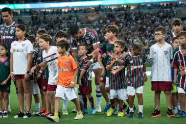 Rio de Janeiro (RJ), 14.02.2024 - Maracan 'daki Campeonato Carioca için Fluminense x Vasco ile maç.               