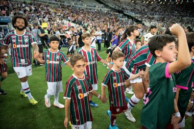 Rio de Janeiro (RJ), 14.02.2024 - Maracan 'daki Campeonato Carioca için Fluminense x Vasco ile maç.               