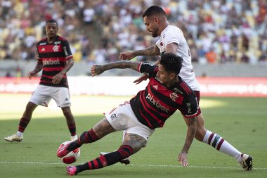 Rio de Janeiro (RJ), 25.02.2024 - FLAMENGO X FLUMINENSE - Flamengo x Fluminense for the Campeonato Carioca at Maracan.                     