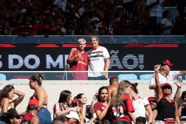 Rio Janeiro 2024 Flamengo Fluminense Partita Tra Flamengo Fluminense Campionato — Foto Stock