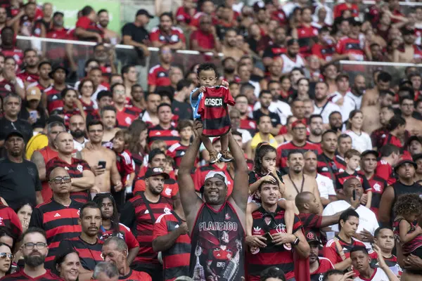 リオデジャネイロ 2024 Flamengo Flumerse マラカンでのキャンプカンパニオカのためのフラメンゴXフランセス間のマッチ — ストック写真