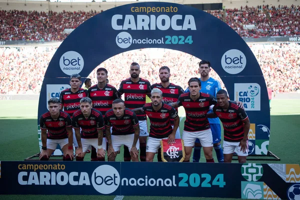 Rio Janeiro 2024 Flamengo Fluminense Partita Tra Flamengo Fluminense Campionato — Foto Stock