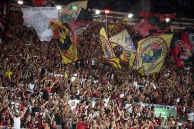 Rio de Janeiro (RJ), 09.03.2024 - FLAMENSE x FLAMENGO - Maracan 'daki Fluminense x Flamengo maçı, Campeonato Carioca' nın yarı finalinin ilk maçı.                 