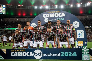 Rio de Janeiro (RJ), 09.03.2024 - FLAMENSE x FLAMENGO - Maracan 'daki Fluminense x Flamengo maçı, Campeonato Carioca' nın yarı finalinin ilk maçı.                 