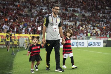 Rio de Janeiro (RJ), 16.03.2024 - FLAMENGO x FLUMINENSE - Maracan 'da Flamengo x Fluminense ile maç, Campeonato Carioca yarı finalinin ikinci maçı.                     