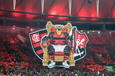 Rio de Janeiro (RJ), 16.03.2024 - FLAMENGO x FLUMINENSE - Maracan 'da Flamengo x Fluminense ile maç, Campeonato Carioca yarı finalinin ikinci maçı.                     