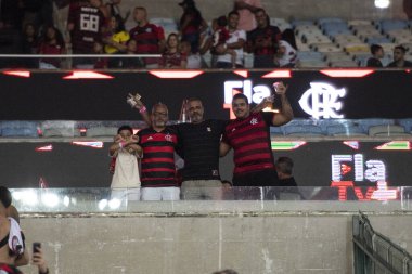 Rio de Janeiro (RJ), 16.03.2024 - FLAMENGO x FLUMINENSE - Maracan 'da Flamengo x Fluminense ile maç, Campeonato Carioca yarı finalinin ikinci maçı.                     